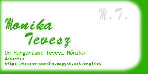 monika tevesz business card