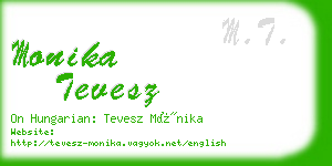 monika tevesz business card